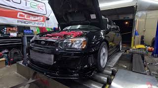 848ehp sti Racecar on the dyno [upl. by Krystin]