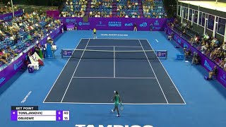 WTA Tennis Coverage Ajla Tomljanovic 🇦🇺 Vs Whitney Osuigwe 🇺🇸 Tampico 🇲🇽 [upl. by Corliss151]