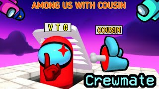 Among us with my cousinCrewmate Roblox gameplay in tamilon vtg [upl. by Macgregor266]