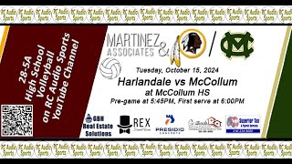 Volleyball Harlandale vs McCollum at McCollum HS 101524 [upl. by Cotterell]