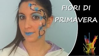 Tutorial truccabimbi  Fiori di primavera  Truccaviso  Face Painting [upl. by Nylram]