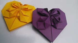 Origami Heart  Paper Work  HandiWorks 16 [upl. by Blondell]