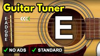 Guitar Tuner  Tune Standard Guitar Online  E A D G B E [upl. by Lindi]