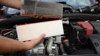 How to remove and replace air filter Peugeot  Citroen 16 HDI [upl. by Dori]