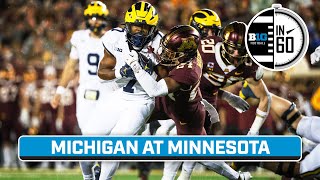 Michigan at Minnesota  Oct 7 2023  B1G Football in 60 [upl. by Lucias]