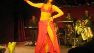 Aziza Egyptian Belly dancer in Cairo Balady and tabla solo Semiramis Hotel Cairo [upl. by Yrtnahc352]