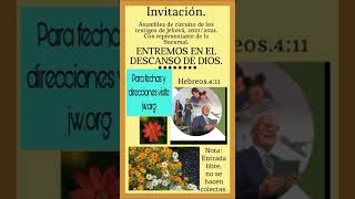 Está invitación es para ti Asamblea de Circuito 20232024 quot quotEntremos en el descanso de Dios quot [upl. by Aelanej]