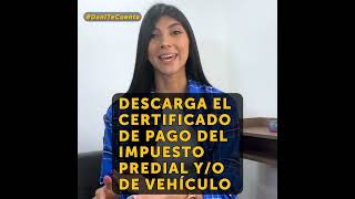 Descarga el certificado de pago del impuesto Predial yo de Vehículo [upl. by Samohtnhoj778]