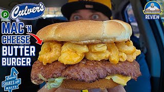 Culvers® Mac N Cheese ButterBurger Review 🍝🧀🧈🍔  BETTER Than Smashburger®   theendorsement [upl. by Dogs]