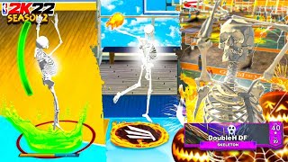 I UNLOCKED THE SKELETON MASCOT ON NBA2K22 THE 1ST LEVEL 40 SEASON 2 REWARD IN NBA2K22 [upl. by Ennairej]