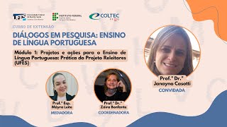 Live 1  Curso de Extensão  Projetos e Ações para o Ensino de Língua Portuguesa [upl. by Kopaz281]