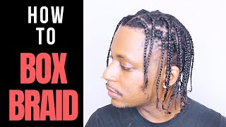 How To Do Your Own Box Braids For Beginners  WINSTONEE [upl. by Rusticus112]