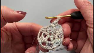 Easy Crochet Snowflake Tutorial [upl. by Rhodie838]