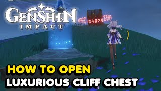 How To Open The Luxurious Chest On Tatarasuna Cliff In Genshin Impact [upl. by Sert597]