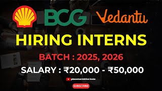 Internships at Shell Vedantu and BCG  Ultimate Application Guide 2025 [upl. by Ahsiuqal]