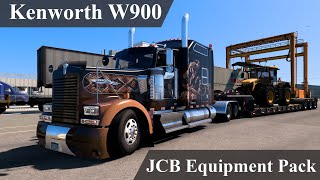 Kenworth W900 перевозка трактора JCB Fastrac  American Truck Simulator v150  Gameplay MT [upl. by Idissac]