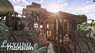 Bloxburg  Mountain Mansion Modern House  House Build [upl. by Gnof]