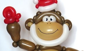 Обезьяна из шаров  голова  Monkey of balloons  head Subtitles [upl. by Zetnom599]