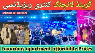 Grand Opening Country Residences  Scheme 33 Karachi  RDB Singing live  Luxury Apartment [upl. by Schultz15]