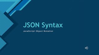 Understanding the JSON Syntax [upl. by Stearne806]