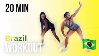 BRAZIL DANCE WORKOUT  PART 4  20 MINUTES  FUN CARDIO [upl. by Brott762]