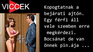 VICCEK  Kopogtatnak az ajtón Egy férfi áll ott erre megkérdezi Bocsánat de van önnek pinája [upl. by Danyette261]