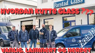 Hvordan kutte glass vanlig kontra laminert herda [upl. by Rinna]