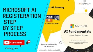 Microsoft AI Fundamentals  ict acadamy learnothon 2021  learning process [upl. by Barnum]