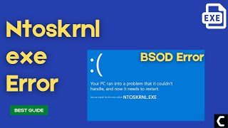 How To Fix NtoskrnlExe BSOD Error on Window 1110 Latest FIX 2022 [upl. by Yhtomiht]