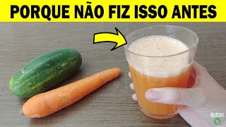 SUCO DE CENOURA Com PEPINO Benefícios e Propriedades Para Saúde [upl. by Penoyer]