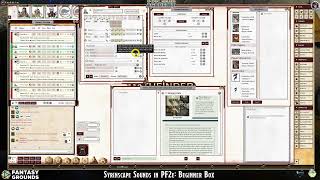 Syrinscape Sounds in Fantasy Grounds PF2e  All Rule Sets FG ver 4510 [upl. by Bondon]