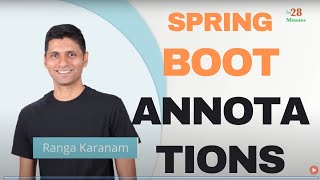 Spring Annotations Tutorial [upl. by Euk]