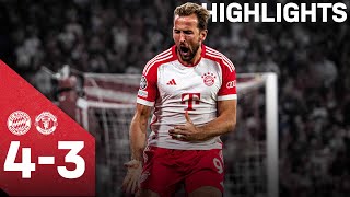 7 goals in opening UCL game  FC Bayern vs Manchester United 43  Highlights [upl. by Sorci]