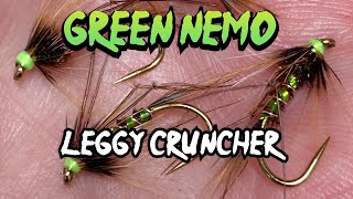 Fly Tying  Green Nemo quotLeggyquot Cruncher [upl. by Gold811]