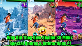 Shallot Special Intro amp Winning Quotes and interactions In Dragon Ball Legends [upl. by Baudelaire]