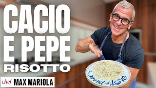 RISOTTO CACIO E PEPE col Trucco per farlo Cremoso e Saporito  Ricetta di Chef Max Mariola [upl. by Asemaj]