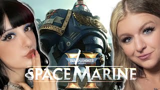 SPACE MARINE 2 PLAYTHROUGH  Girls Play  Part 1 [upl. by Nishom321]