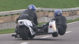 EXTREMELY LOUD Vintage Classic Motorbikes and Sidecars at Hillclimb Bergrennen Gurnigel 2013 [upl. by Ayirp502]