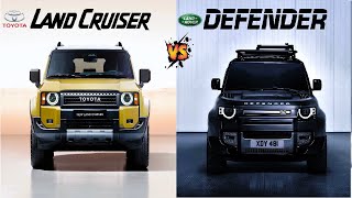 New 2024 Toyota Land Cruiser Prado VS Land Rover Defender  Which is Best OffRoad SUV [upl. by Eillehs]