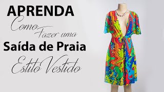 Saída de praia  DIY Simples Rápida e Fácil de Fazer [upl. by Rinaldo]