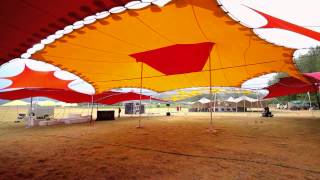 Love and Light Festival Tentickle Bedouin Tent Setup [upl. by Harrak551]