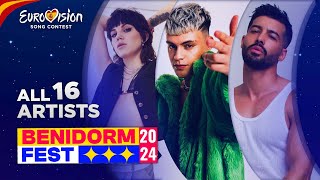 🇪🇸 Benidorm Fest 2024 All Participants Eurovision 2024 [upl. by Assirrac871]