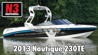 2013 Nautique 230 TE  On Water  N3 Boatworks [upl. by Oicnecserc]