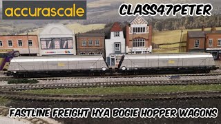 Accurascale HYA Bogie Hopper Wagons in Fastline Freight  Review and Running [upl. by Micki]