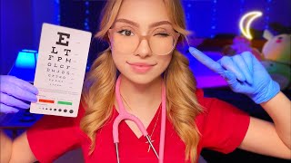 ASMR Nurse Exam BUT YOU CAN CLOSE YOUR EYES 👀 Medical Cranial Nerve Eye Ear ASMR For Sleep ⚕️ [upl. by Bicknell625]