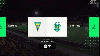 ESTORIL PRAIA VS SPORTING LIGA BETCLIC 2024 2025 [upl. by Tnias]