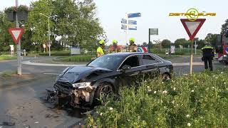 Roekeloze weggebruiker veroorzaakt zwaar ongeval in Aalst [upl. by Canice685]