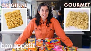 Pastry Chef Attempts to Make Gourmet Instant Ramen  Gourmet Makes  Bon Appétit [upl. by Mazman]