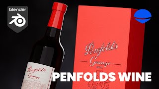 Penfolds Wine Bottle 3D Modeling in Blender [upl. by Idzik]