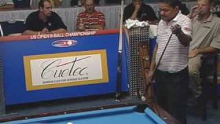 2005 US Open 9Ball Championship Gabe Owen vs Efren Reyes [upl. by Marlena489]